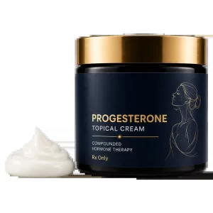 Progesterone topical cream jar by Level IX Labs