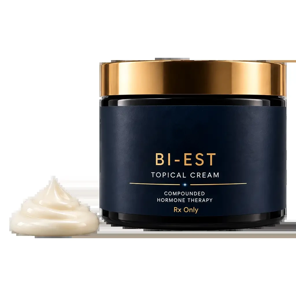 Bi-Est topical cream jar