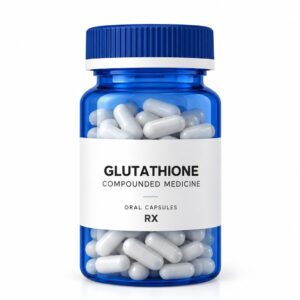 Glutathione compounded oral capsules bottle