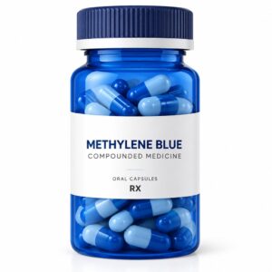 Methylene Blue compounded oral capsules bottle